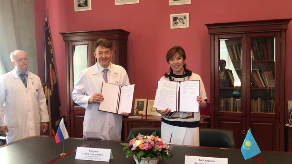 19 июня 2019 года в рамках очередного заседания АДИОР состоялось подписание Соглашения о сотрудничестве АО КазНИИОР и ФБГУ НМИЦ радиологии МЗ России.